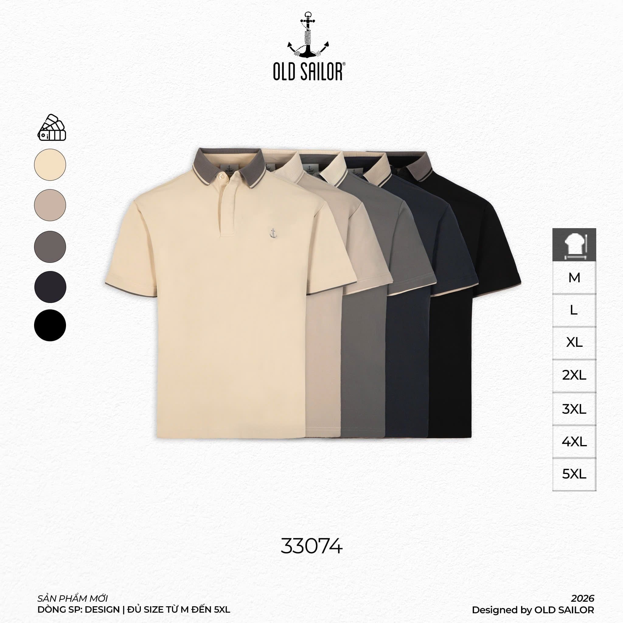  Áo Polo Nam - Osl Pure Polo - 33074 - Big Size Upto 5XL 