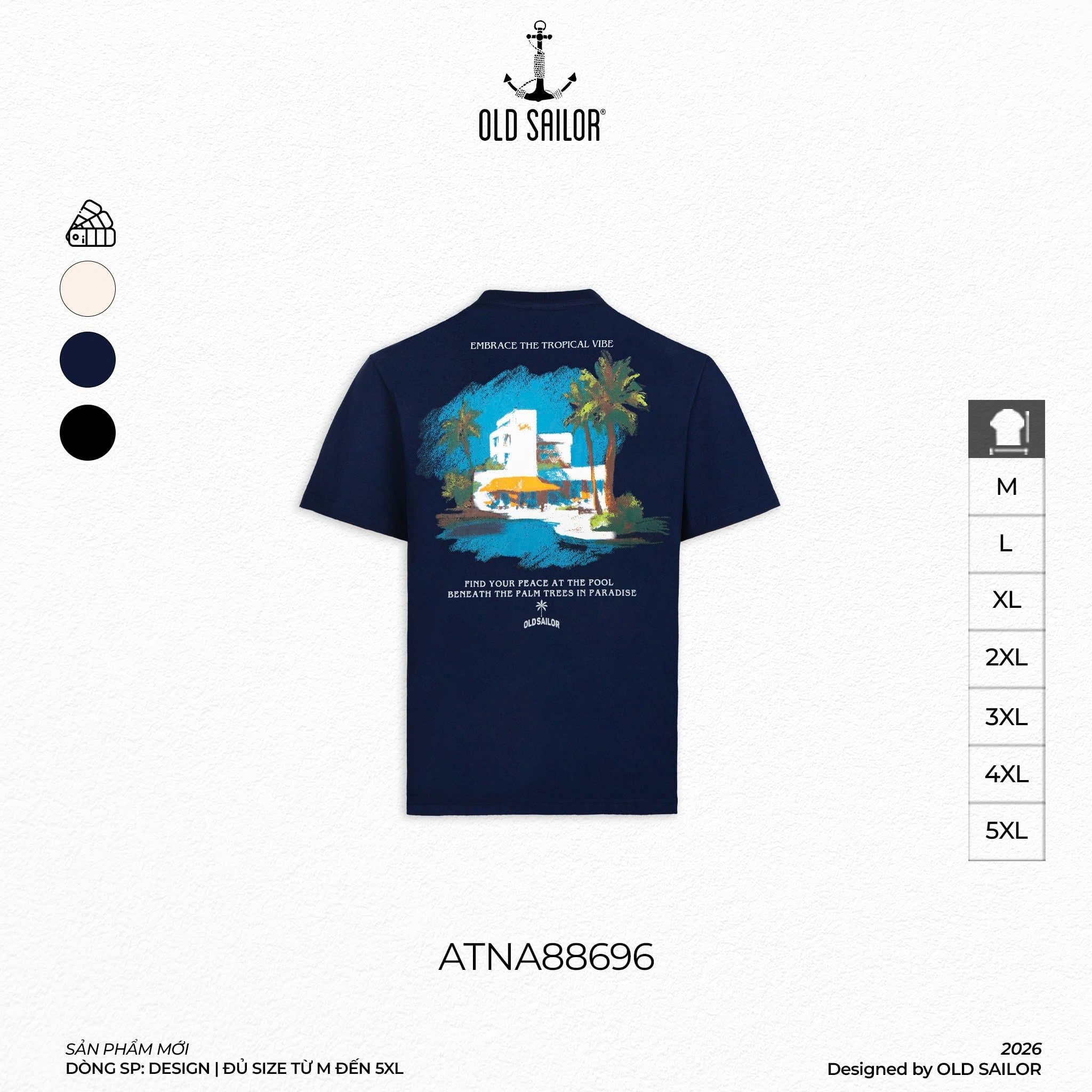  Áo Thun Nam Osl Vacation Paradise Tee - 88696 - Big Size Upto 5XL 