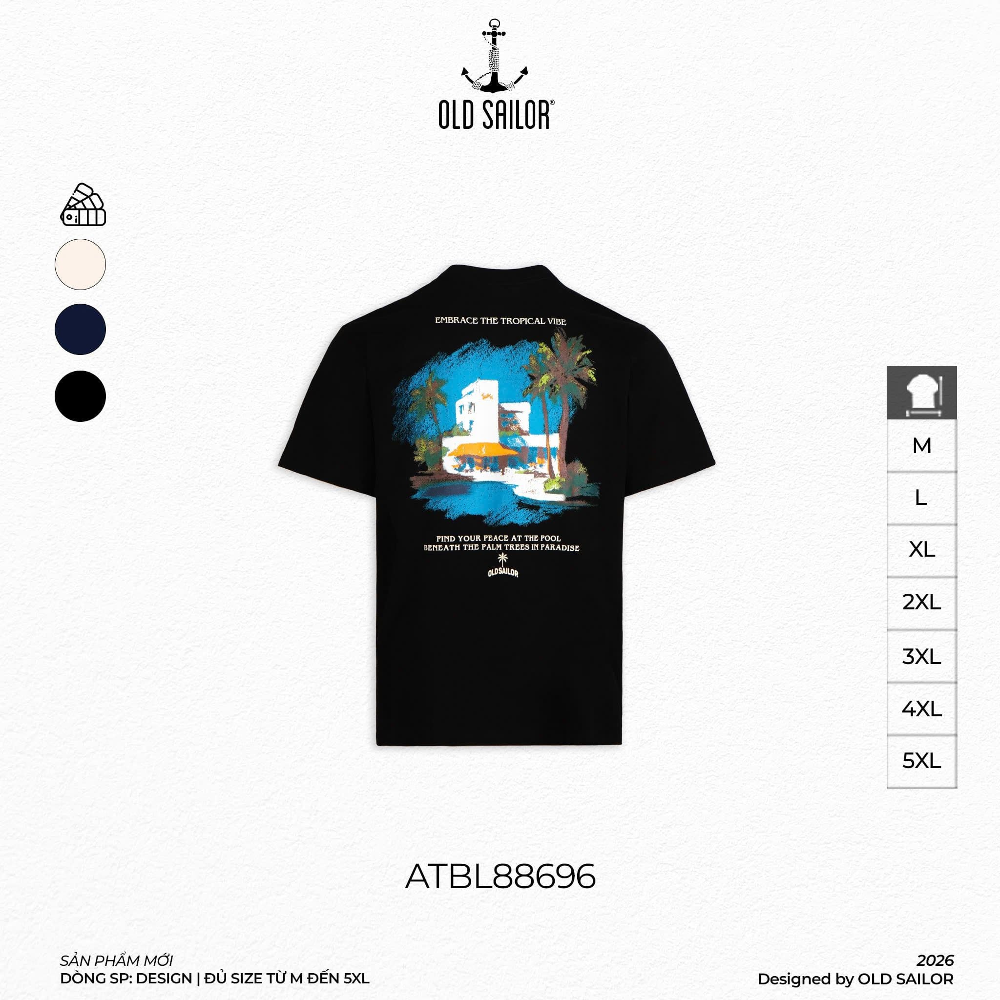  Áo Thun Nam Osl Vacation Paradise Tee - 88696 - Big Size Upto 5XL 