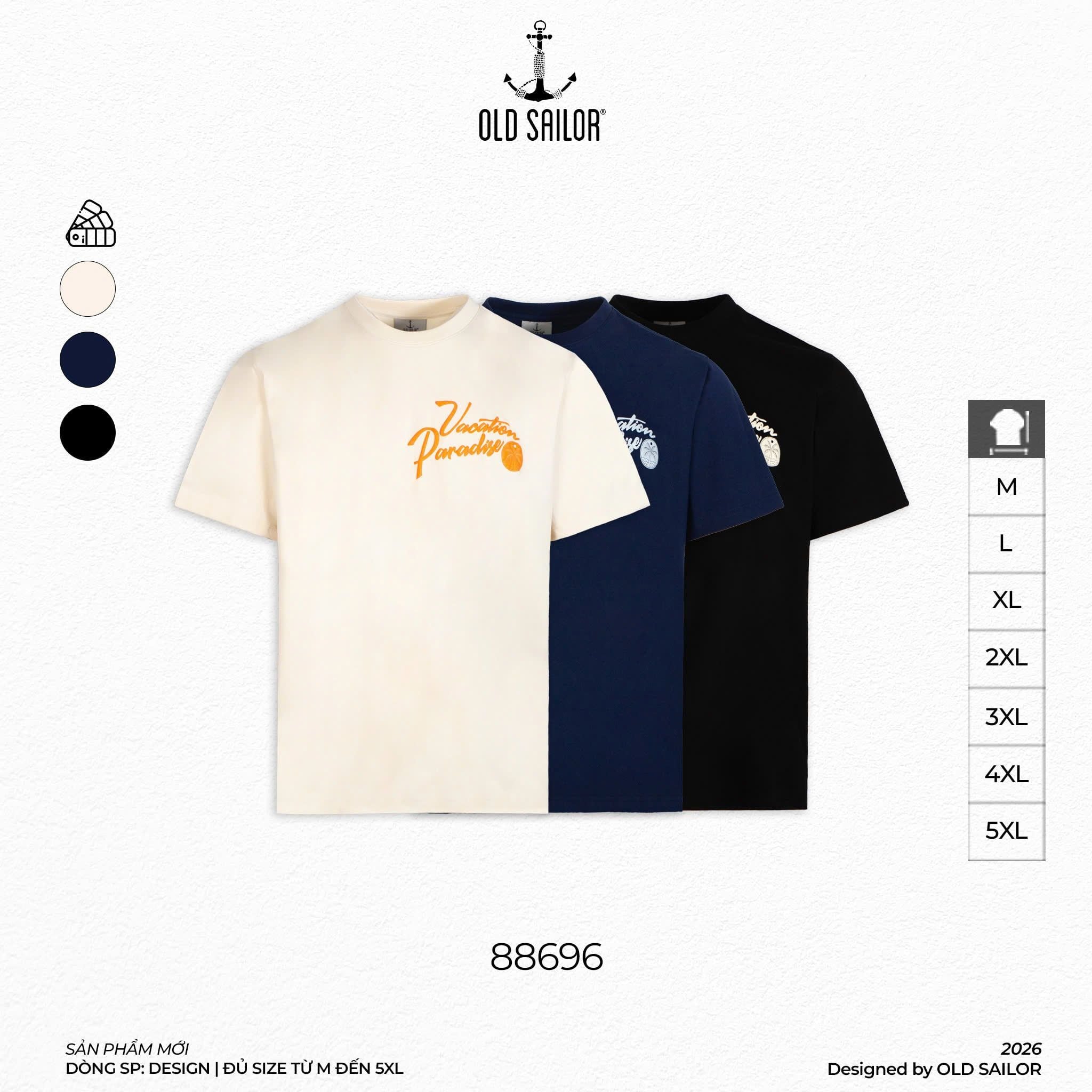  Áo Thun Nam Osl Vacation Paradise Tee - 88696 - Big Size Upto 5XL 