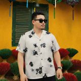  Áo Sơ Mi Premium Flower Seersucker Shirt - 88695 - BigSize upto 140kg 