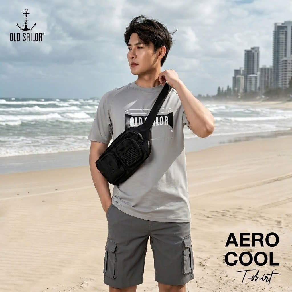  Áo Thun Nam Raglan Vải Aero Cool Old Sailor - ATGR 33019 - Big Size Upto 5XL - 2024 