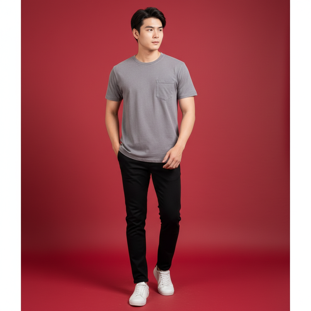  Áo Thun Nam Metal Zip Old Sailor - ATXA88583 - Big Size Upto 5XL - 2024 