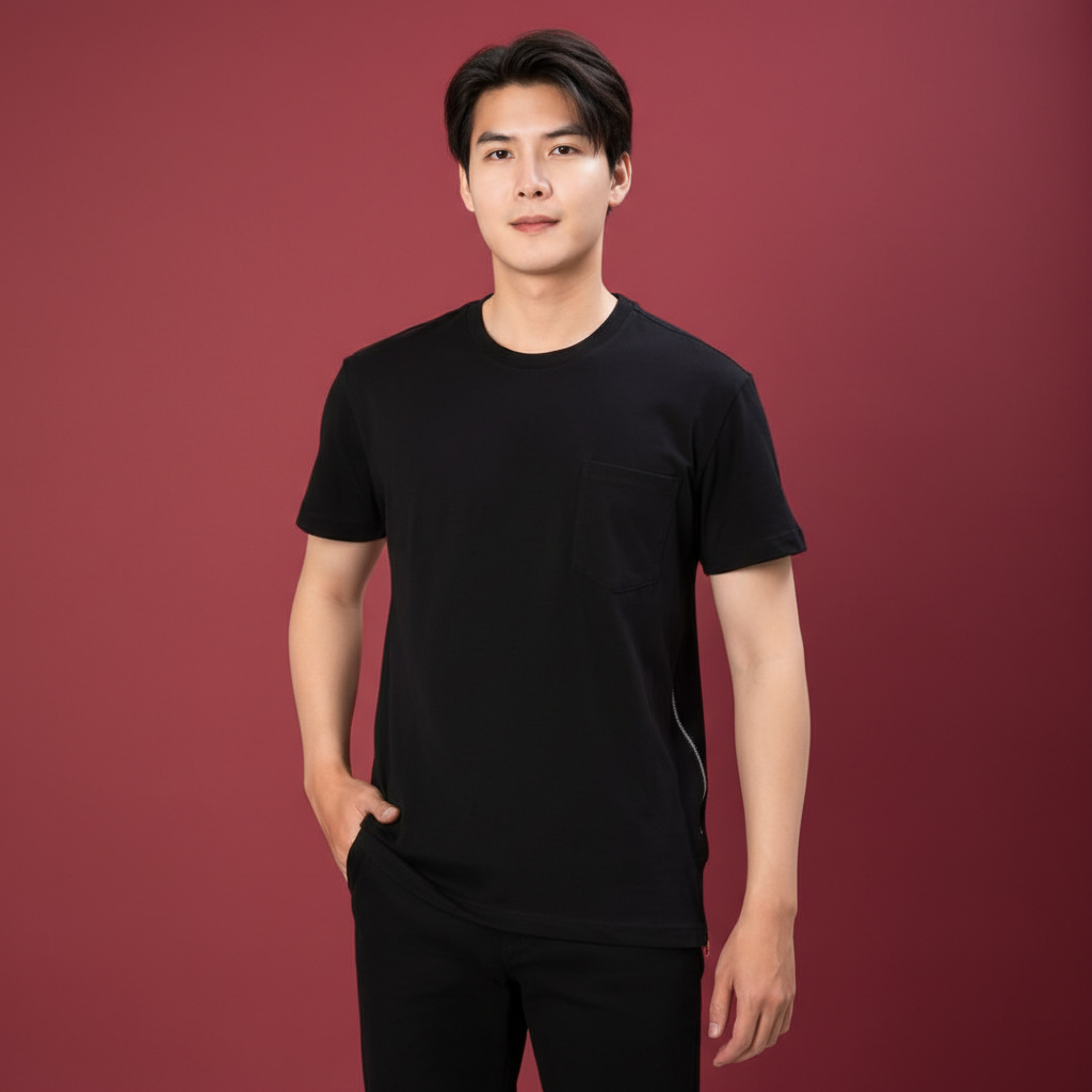  Áo Thun Nam Metal Zip Old Sailor - ATDE88583 - Big Size Upto 5XL - 2024 