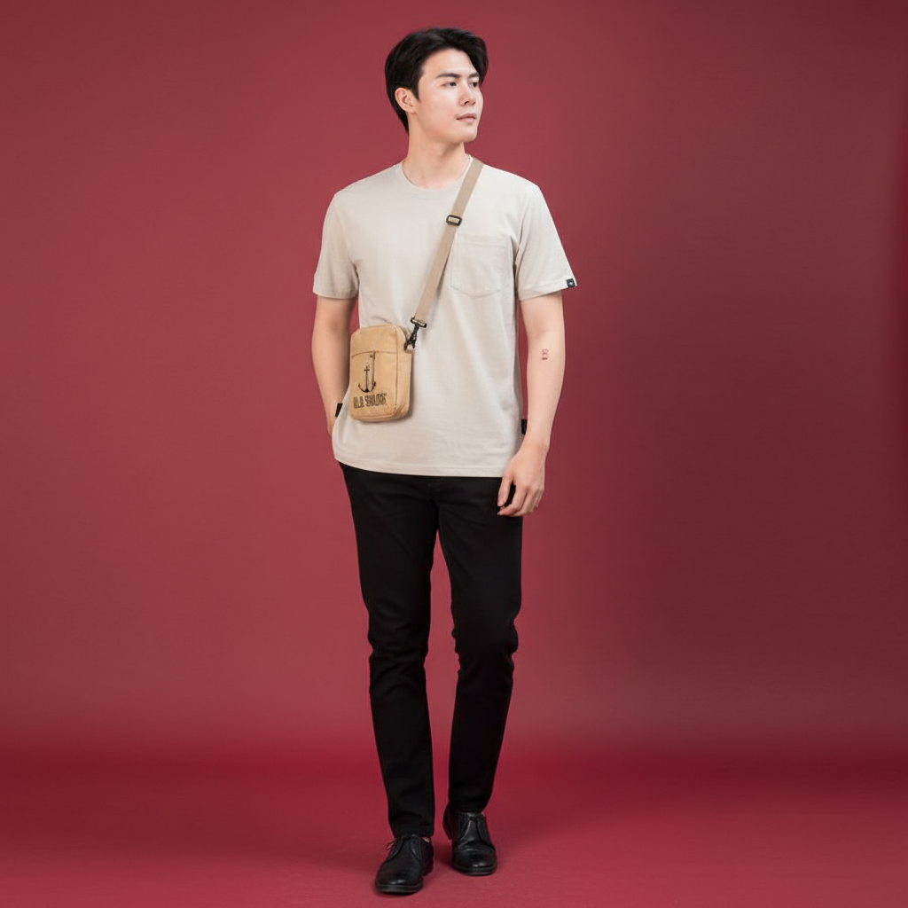  Áo Thun Nam Metal Zip Old Sailor - ATBE 88583 - Big Size Upto 5XL - 2024 