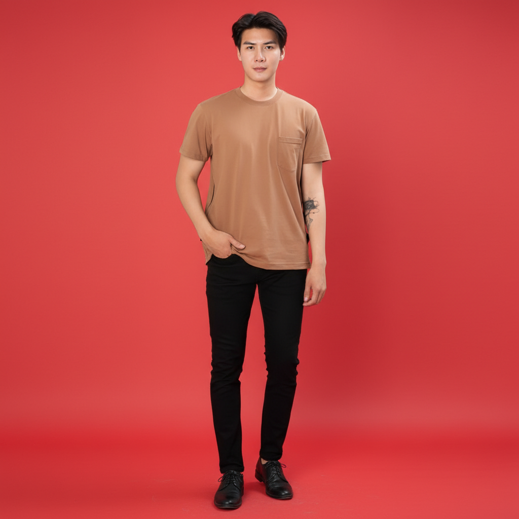  Áo Thun Nam Metal Zip Old Sailor - ATNA88583 - Big Size Upto 5XL - 2024 