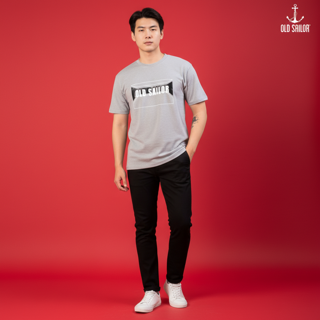  Áo Thun Nam Raglan Vải Aero Cool Old Sailor - ATGR 33019 - Big Size Upto 5XL - 2024 