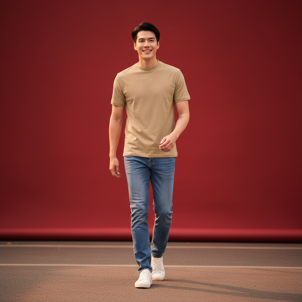  Áo Thun Nam Osl Premium Stairs Tee - 33028 - Big Size Upto 140KG 
