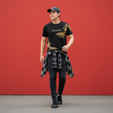  Áo Thun Nam Họa Tiết Palm Old Sailor - Black - ATDE26020 - Big Size Upto 5XL 