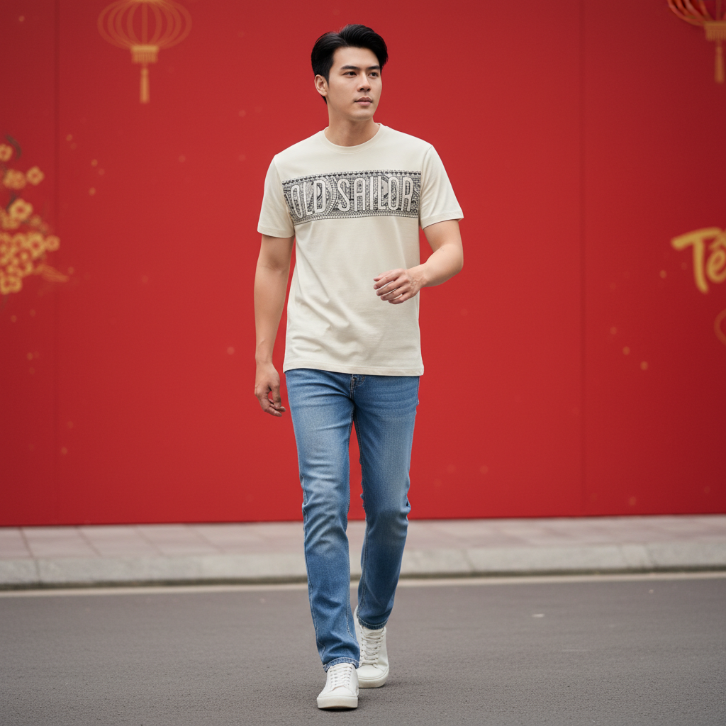  Áo Thun Nam Hoạ Tiết Maori Old Sailor - ATBE33017 - Big Size upto 5XL 