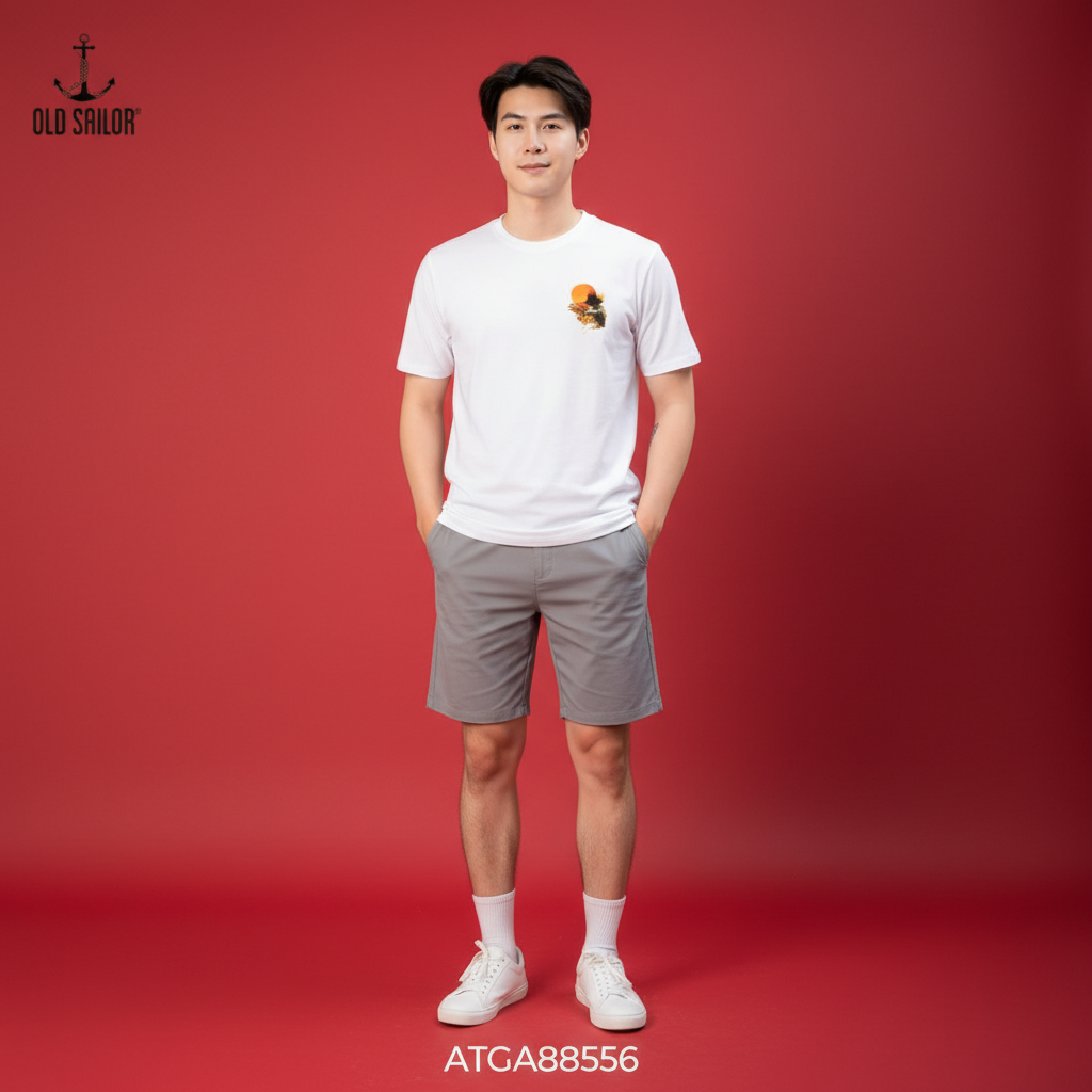  Áo Thun Nam Họa Tiết Denali Hills - White - ATGA88556 - trắng - Big Size Upto 5XL - 2023 