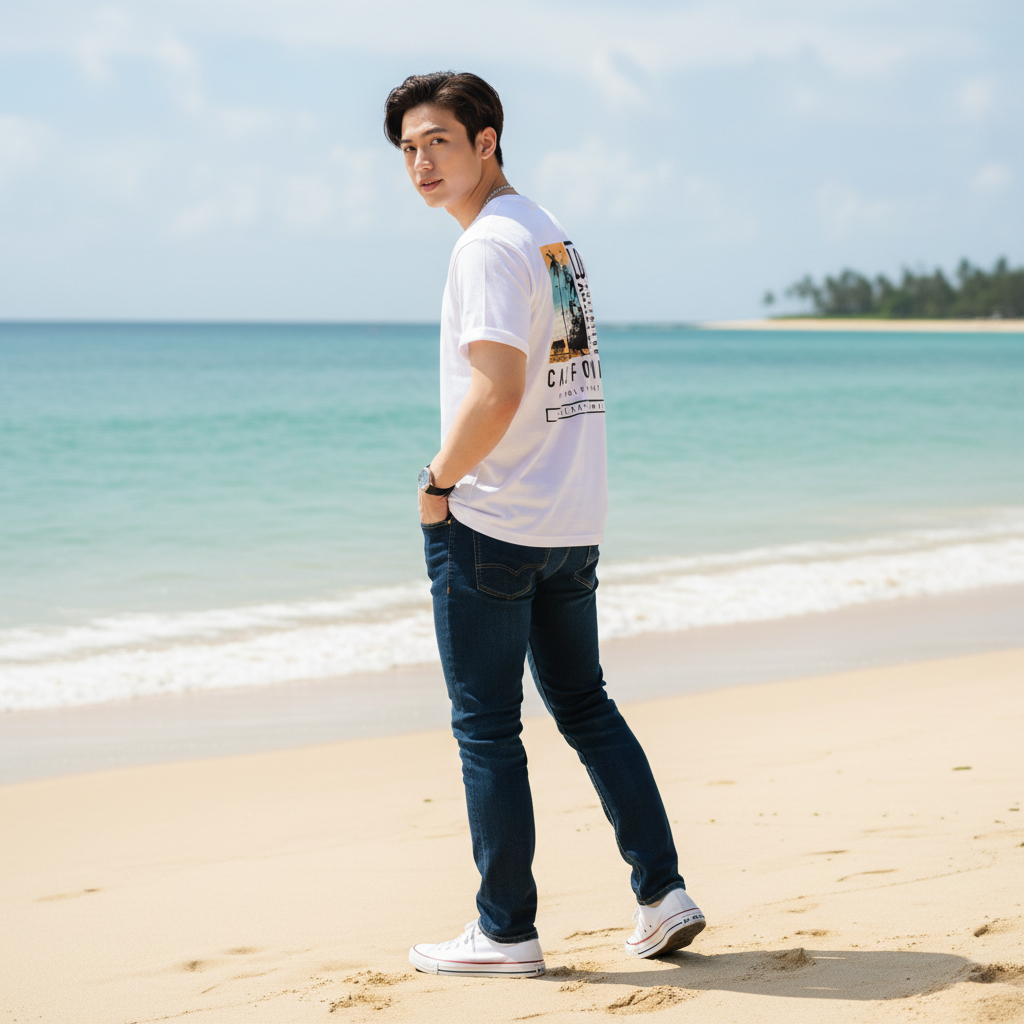  Áo Thun Nam Los Cali Old Sailor - ATGA26012 - Big size upto 5XL 