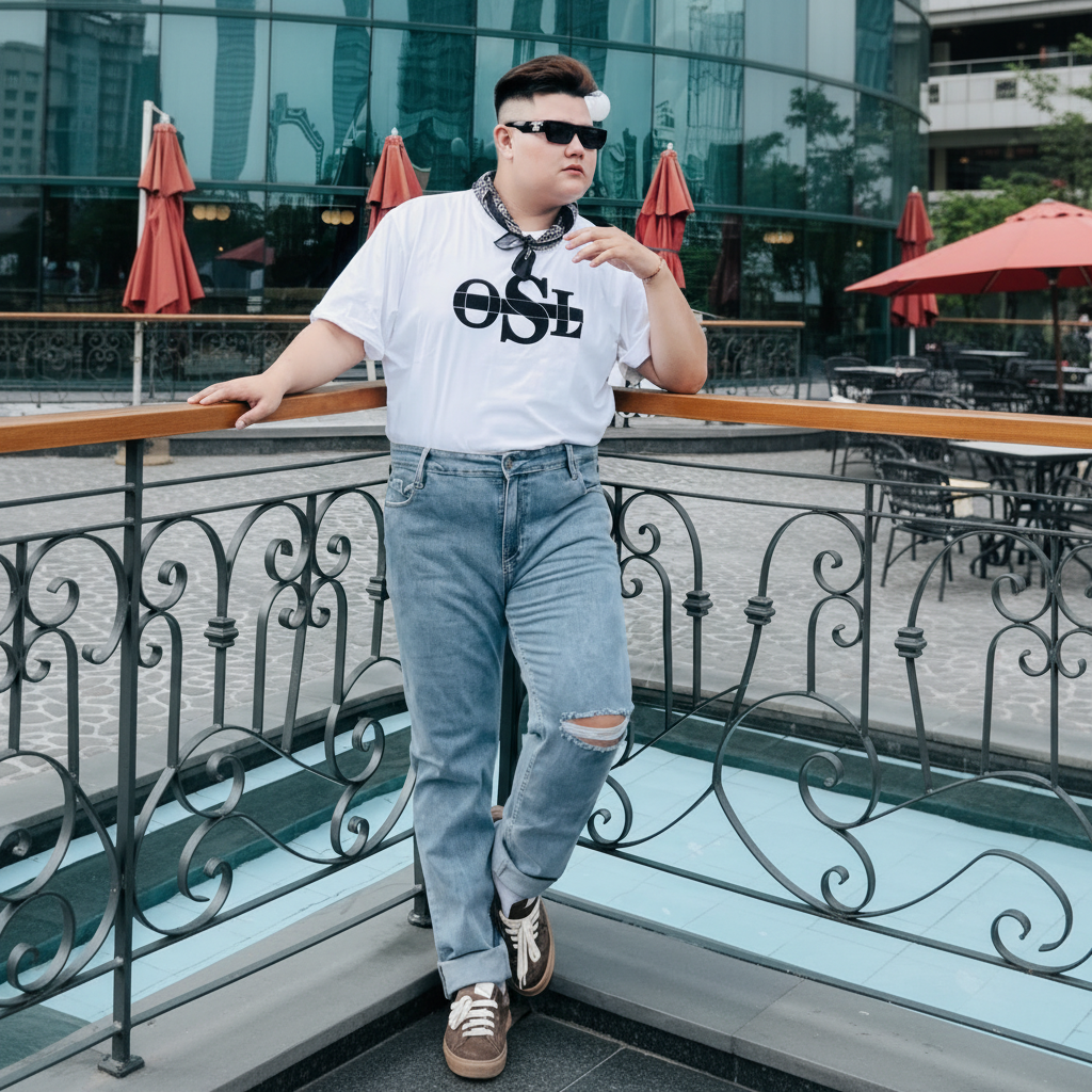  Áo Thun Nam Velvet Printed Old Sailor - ATGA26015 - Big size upto 5XL - 2023 