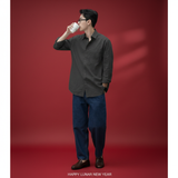  Áo Sơ Mi Nam Osl Mango Long Shirt - SMDG88574 - Bigsize Upto 140KG 