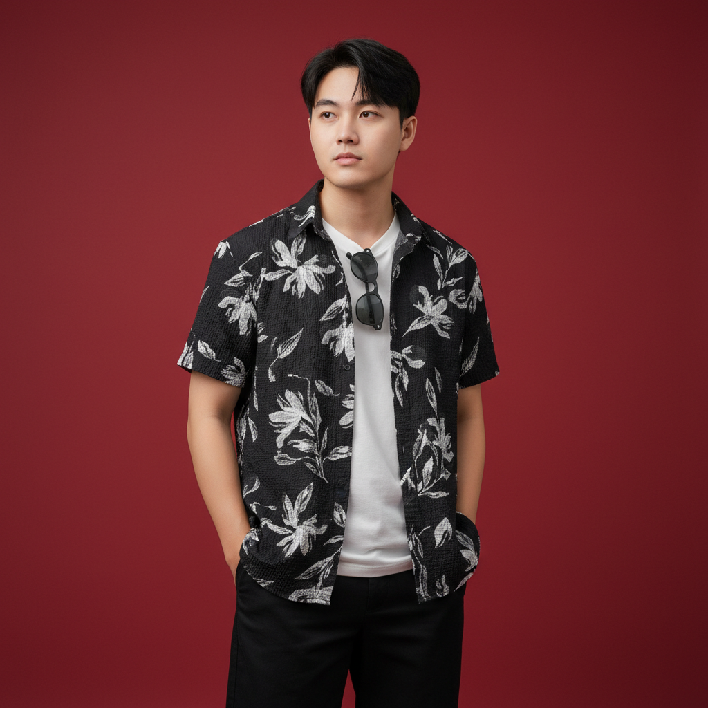  Áo Sơ Mi Nam Cuban Flore Old Sailor - SMBL 88650 - Big Size Upto 5XL 