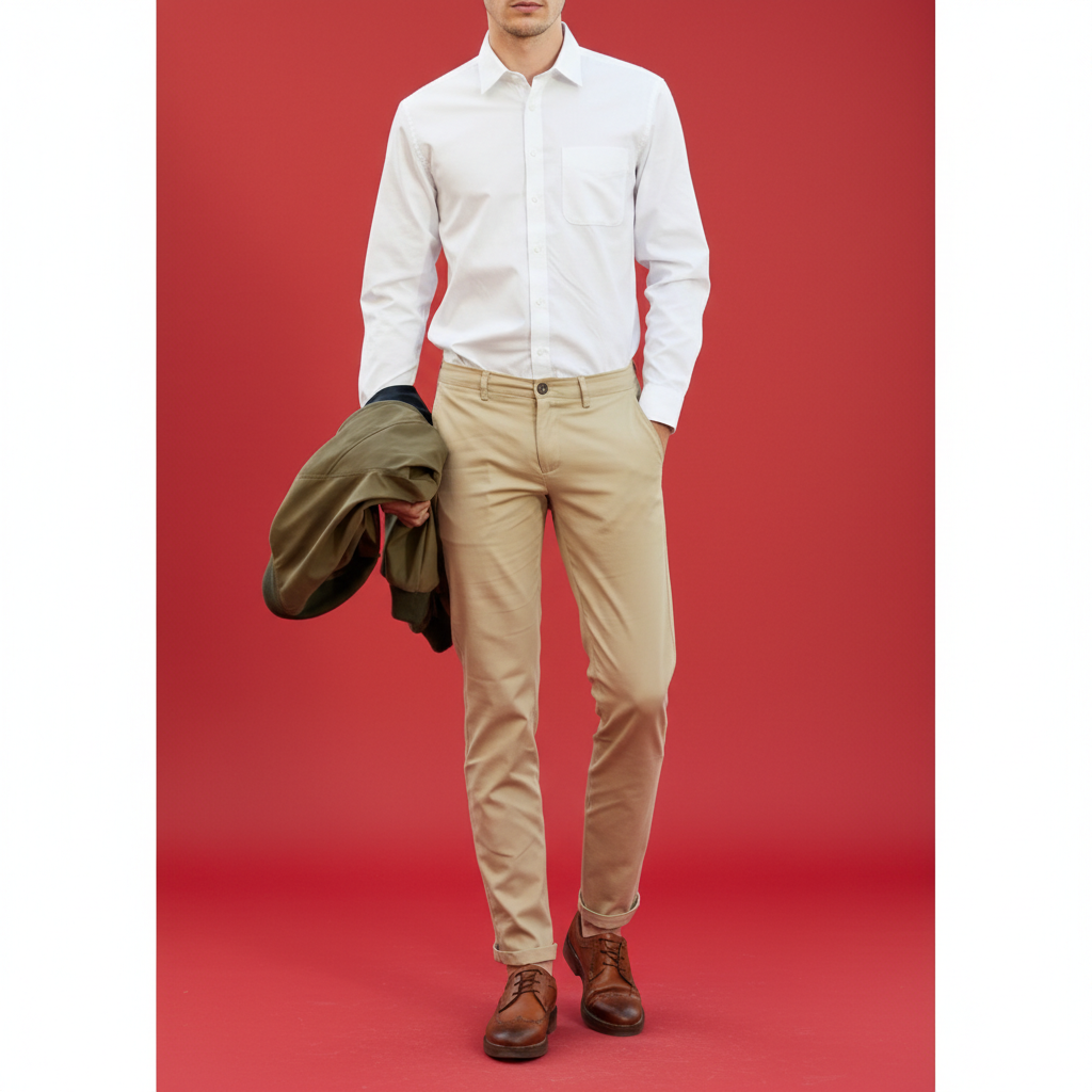  Quần Kaki Basic Old Sailor - QKKE26011- Big Size upto 40 - 2023 