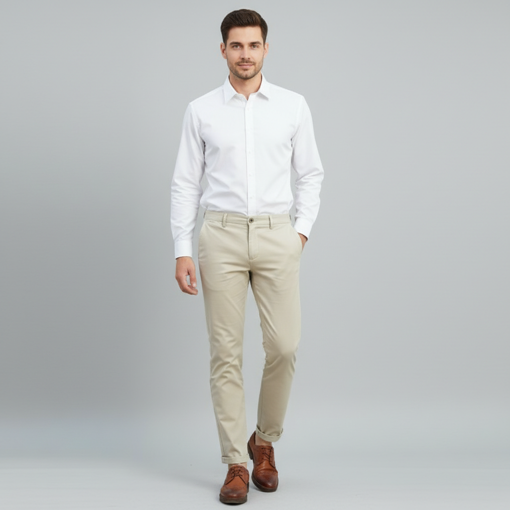  Quần Kaki Basic Old Sailor - QKBE26011- Big Size upto 40 - 2023 