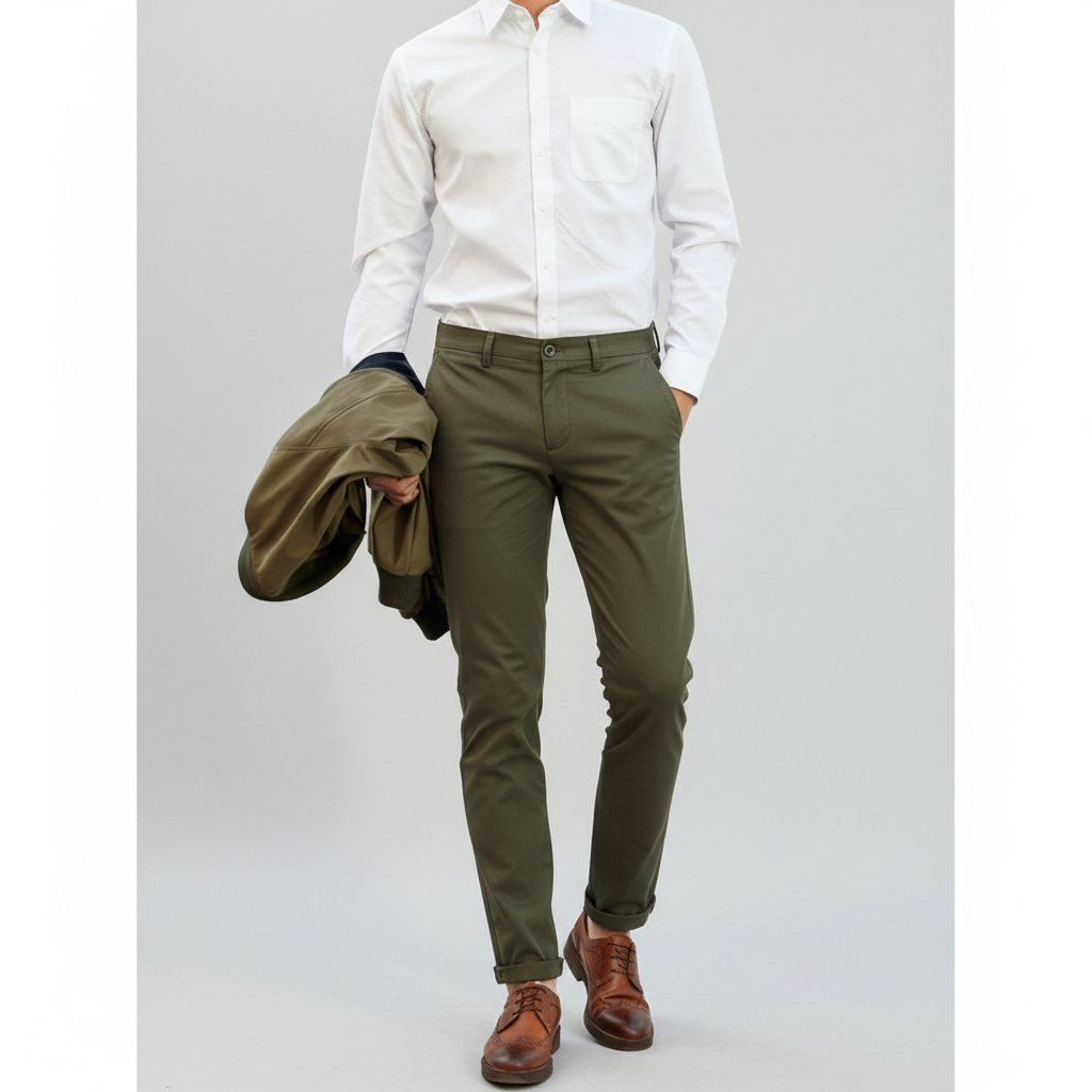  Quần Kaki Basic Old Sailor - QKRE26011- Big Size upto 40 