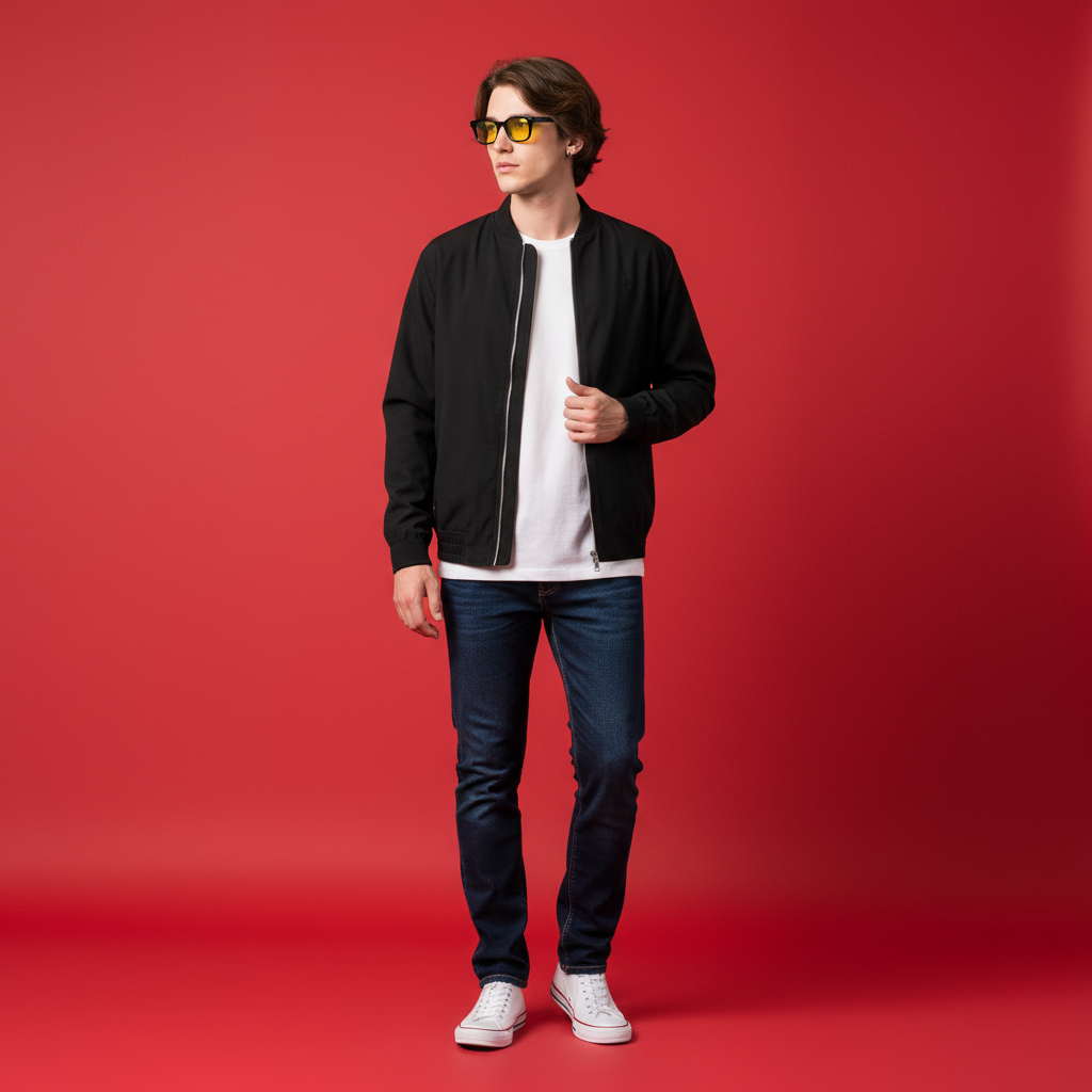  Áo Khoác Bomber Vải Da Lộn Old Sailor - AKDE11084 - Big size upto 4XL 
