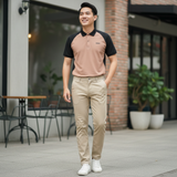 Quần kaki basic nam form slim-fit Old Sailor - QKBE31007 - Big size upto 42 - 2023 