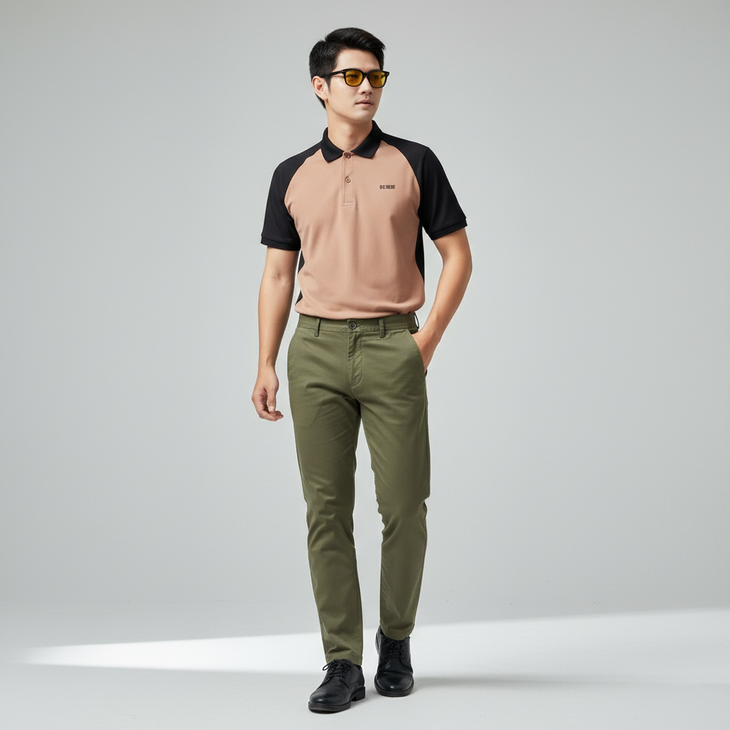  Quần Kaki Nam Form Slim-Fit Old Sailor - QKRE 31010 - Big size upto 42 