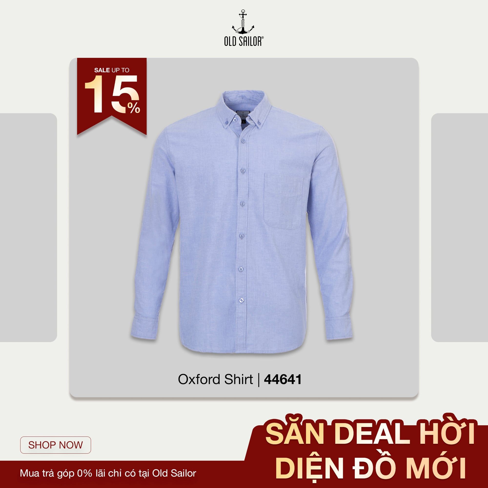  Áo Sơ Mi Nam Oxford Old Sailor - SMLB44641 - Big size upto 5XL - 2024 
