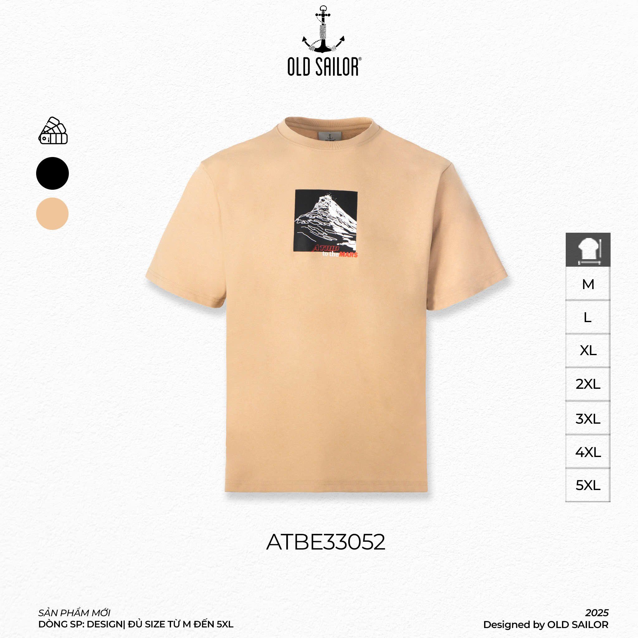  Áo Thun Nam Old Sailor -  ATrip Mars Tee - 33052 - Big Size Upto 140kg 
