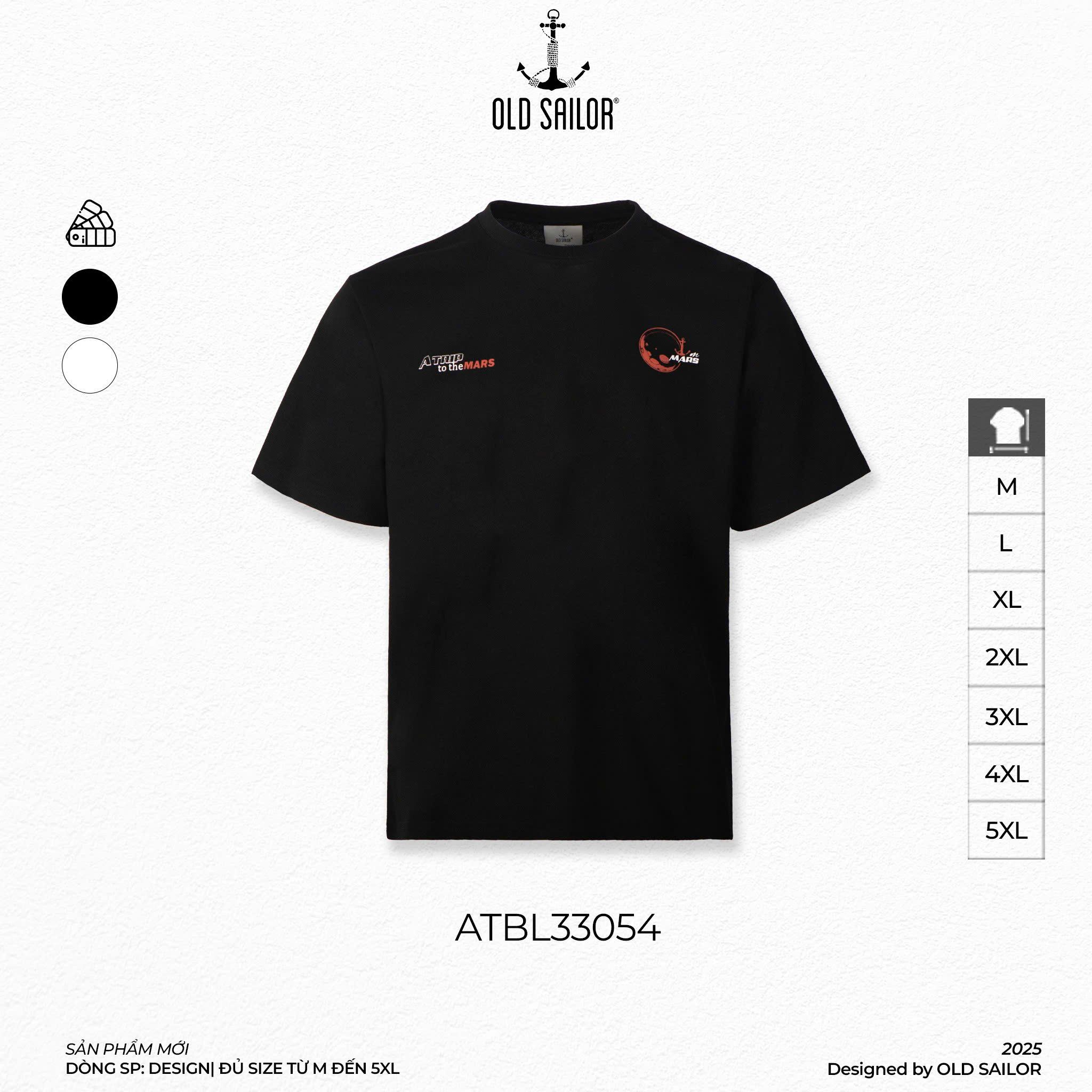  Áo Thun Nam Old Sailor Mars Travel Tee - 33054 - Big Size Upto 140kg 