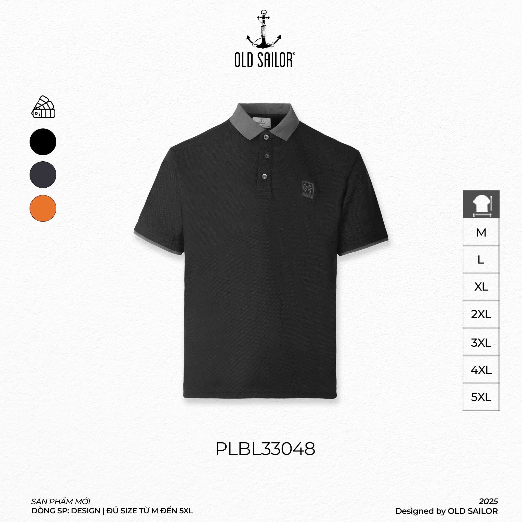  Áo Polo Nam Osl Stamp Polo - 33048 - Bigsize upto 5XL 
