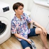  Áo sơ mi linen họa tiết Old Sailor - SMAA88581 - Big size upto 5XL 