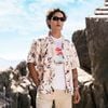 Áo sơ mi linen họa tiết Old Sailor - SMAB88581 - Big size upto 5XL