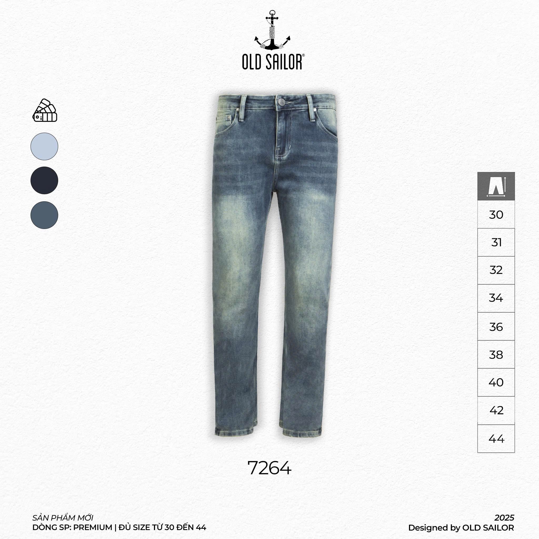  Quần Osl Slim Premium Jeans - 7264 