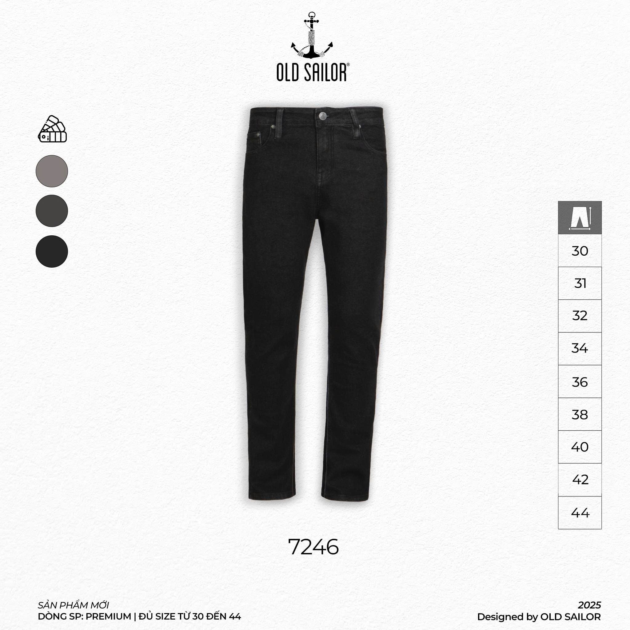  Quần Jeans Nam Osl Slim Dark Jeans - 7246 