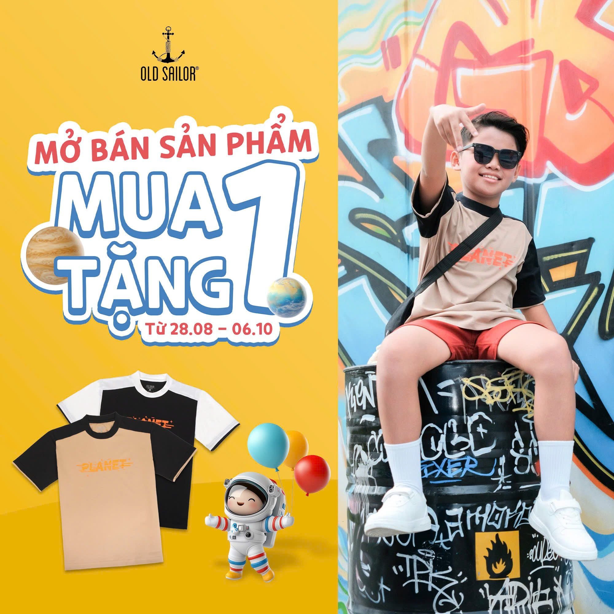  Áo Thun Trẻ Em Osl Planet Kids Tee - 88669 