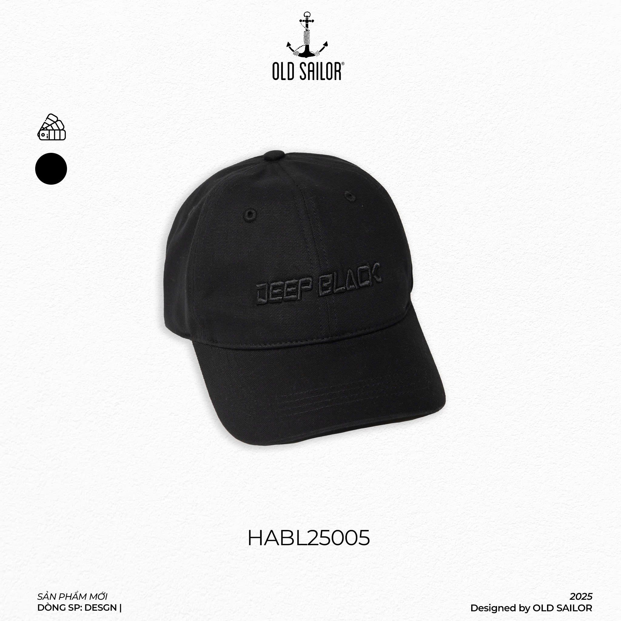  Nón Osl Deep-Black Cap - HABL25005 