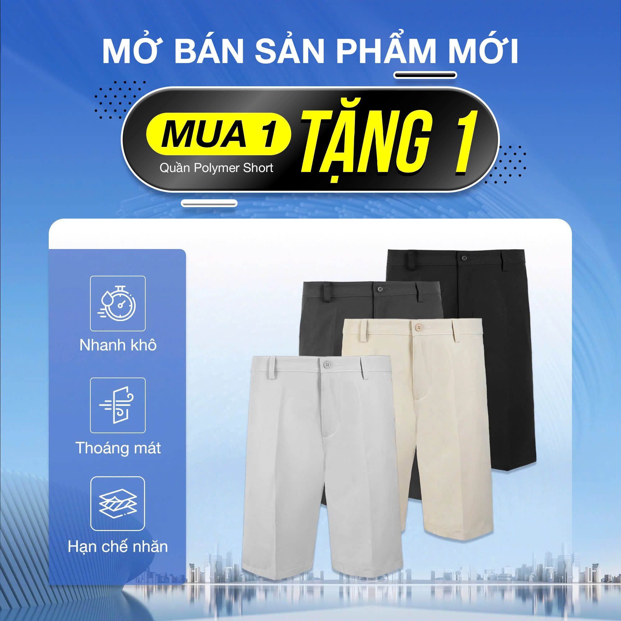 Quần Short Nam Osl Polyme  - 46008 