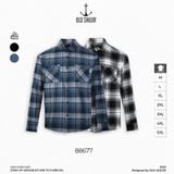  Áo Sơ Mi Osl Flannel Long Shirt - 88677 - Bigsize Upto 140KG 