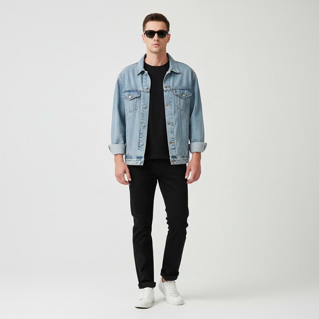  Quần Jeans - Iron Deep Black Premium Jeans - Form Straight - 7330 