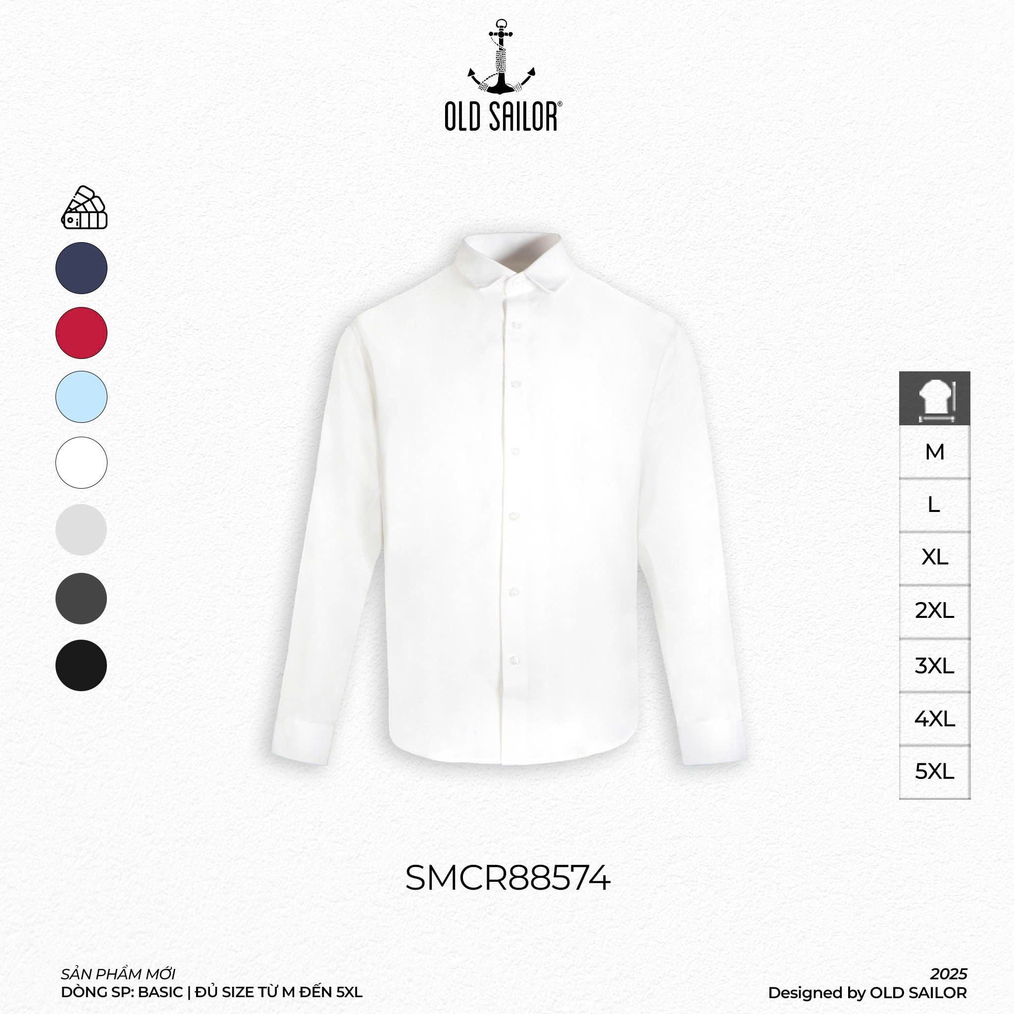  Áo Sơ Mi Nam Osl Mango Long Shirt - SMCR88574 - Bigsize Upto 140KG 