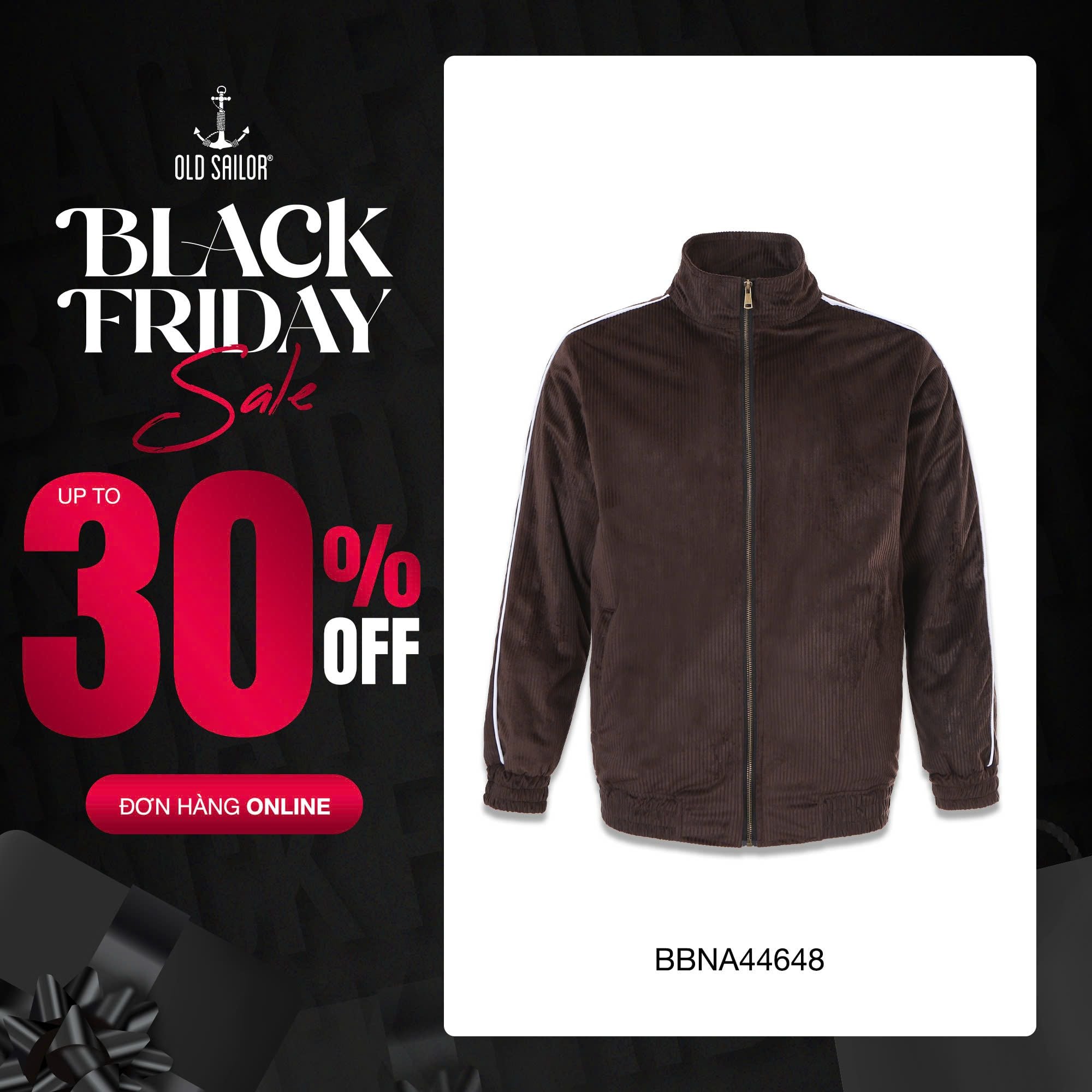  Áo Khoác Nam Ticke Bomber Lót Lông Old Sailor - BBNA44648 - Big size upto 4XL 