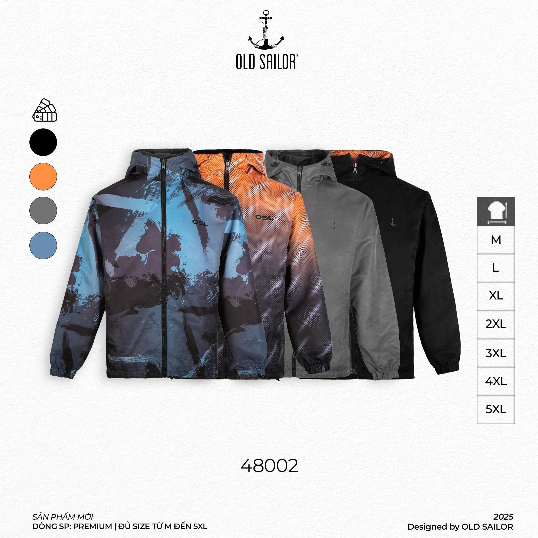  Áo Khoác Dù Osl Dryx2 Premium Jacket - 48002 - Bigsize upto 140KG 