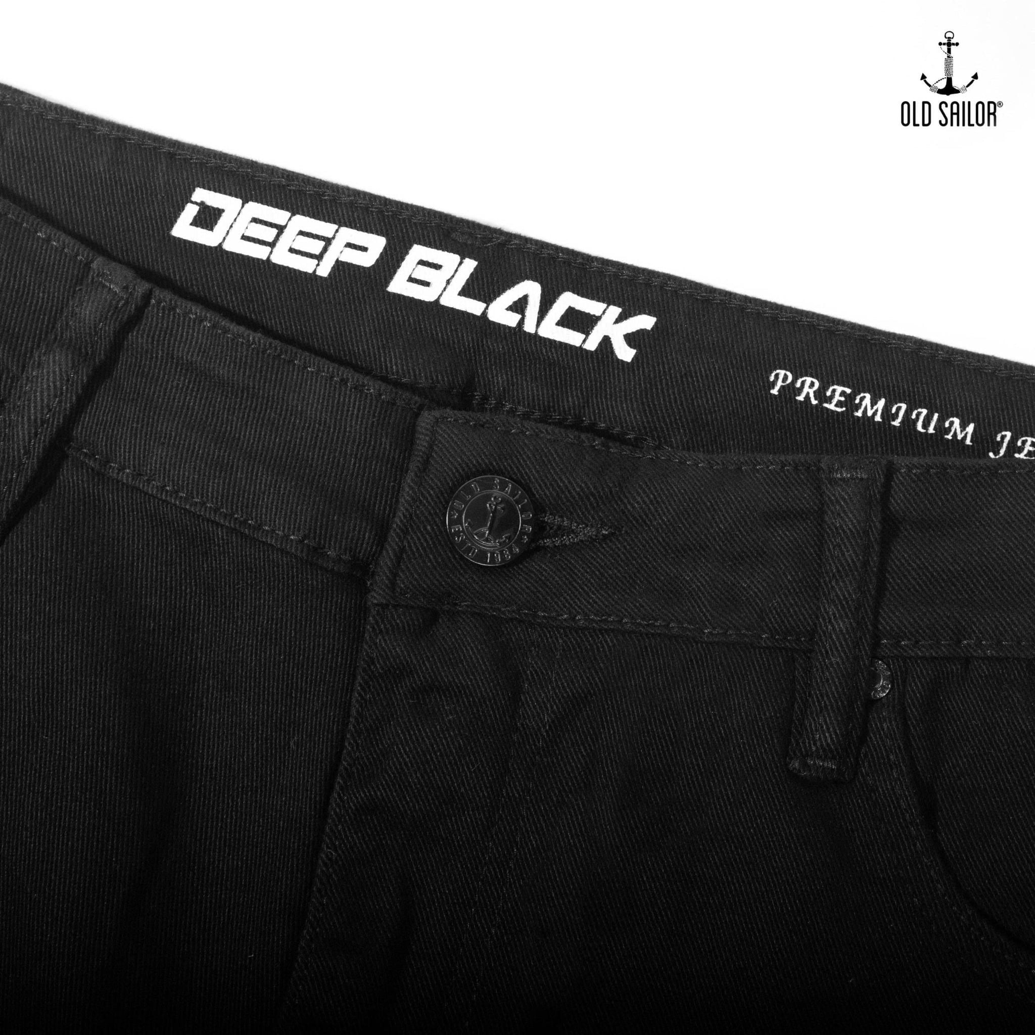  Quần Jeans Osl Super Strech Deep Black Premium Jeans - Form Slim - 7378 - Bigsize Upto 140KG 