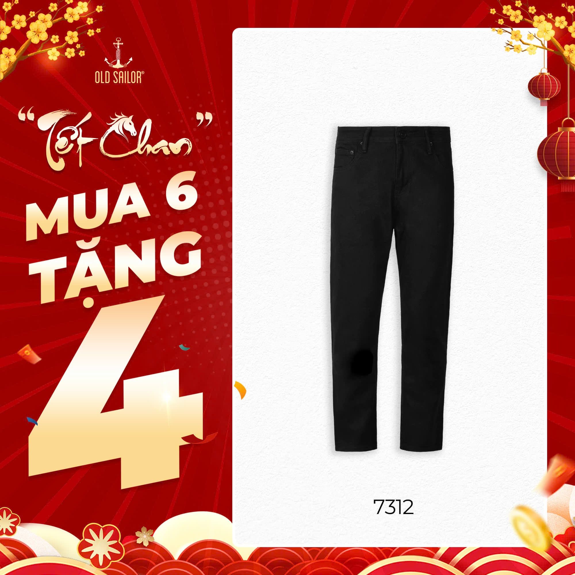  Quần Jeans Osl Deep Black 95cm Jeans - 7312 