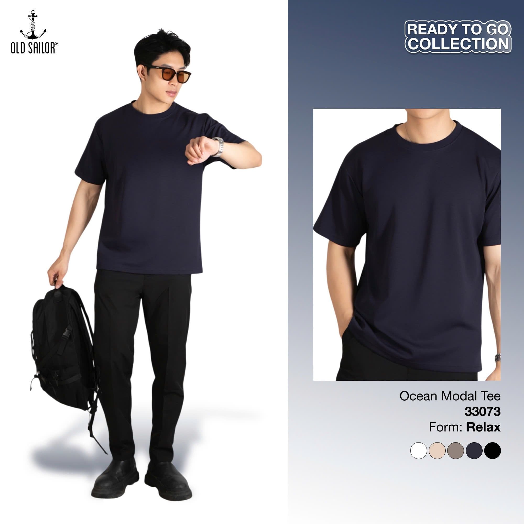  Áo Thun Nam Osl Ocean Modal Tee - 33073 - Big Size Upto 140KG 