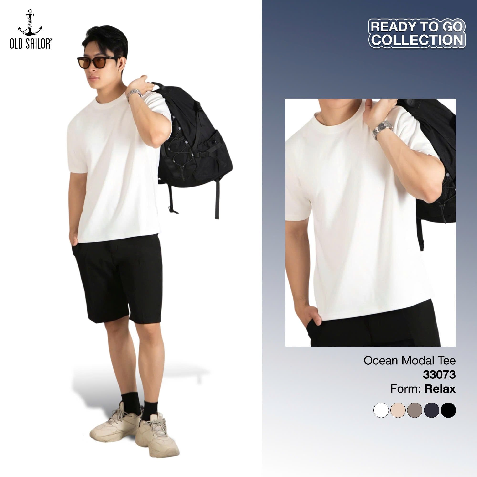  Áo Thun Nam Osl Ocean Modal Tee - 33073 - Big Size Upto 140KG 