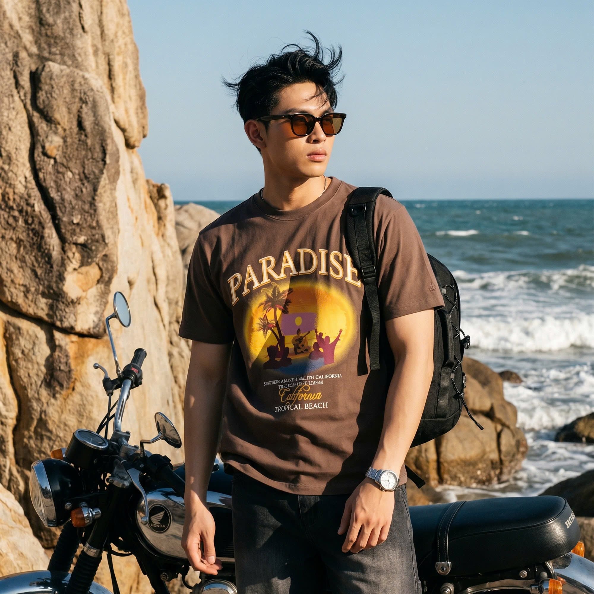  Áo Thun Nam Osl Paradise Tee - 88697 - Big Size Upto 5XL 