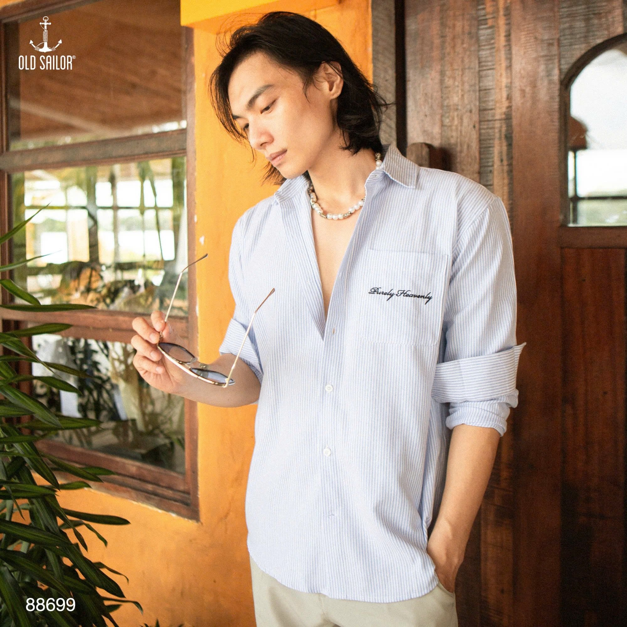  Áo Sơ Mi Purely Heavenly Old Sailor 88699 – Form Relax Trẻ Trung, Mềm Mịn, Thoáng Mát 