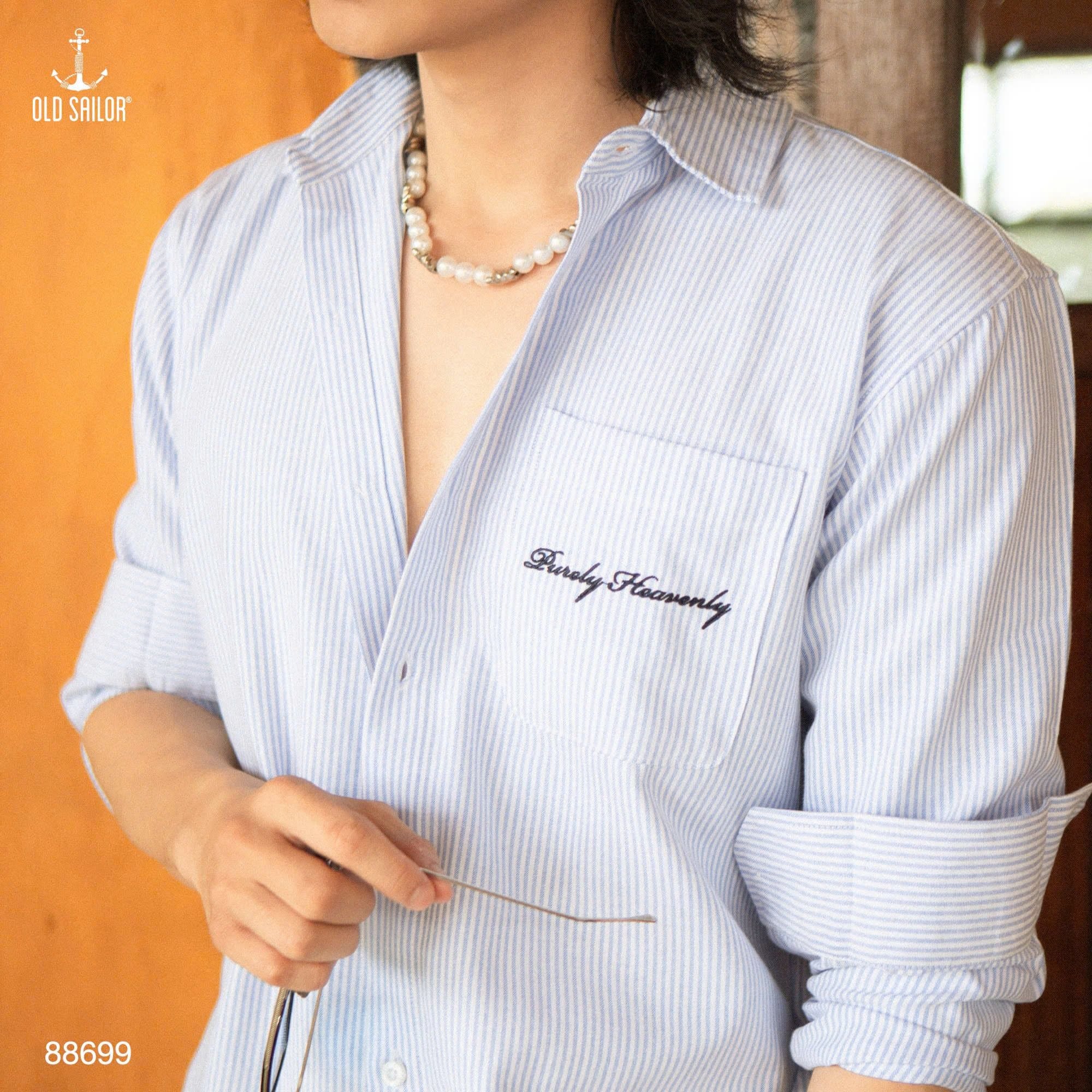  Áo Sơ Mi Purely Heavenly Old Sailor 88699 – Form Relax Trẻ Trung, Mềm Mịn, Thoáng Mát 