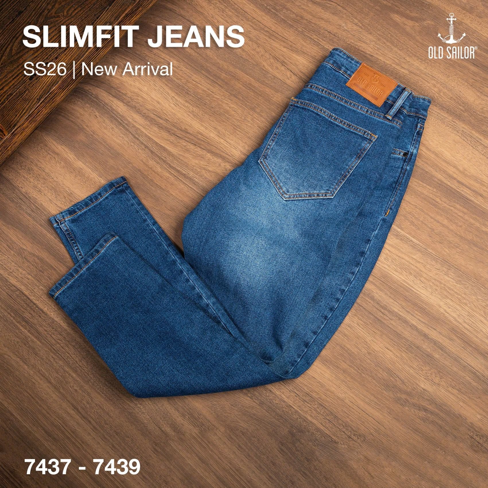  Quần Jean Drill 7439 – Denim Cao Cấp, Straight Fit 