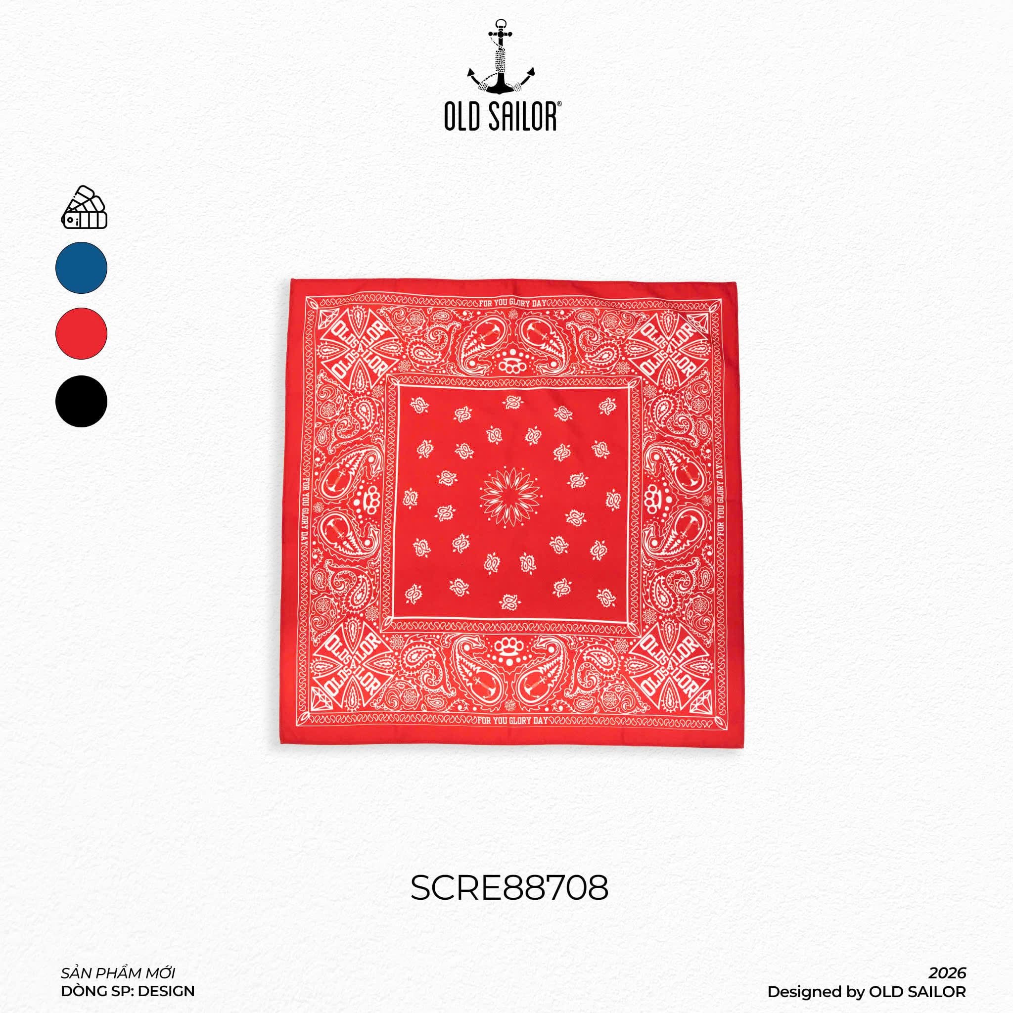  Khăn Bandana Old Sailor 88708 – Phụ Kiện Thời Trang Cá Tính, Đa Năng 